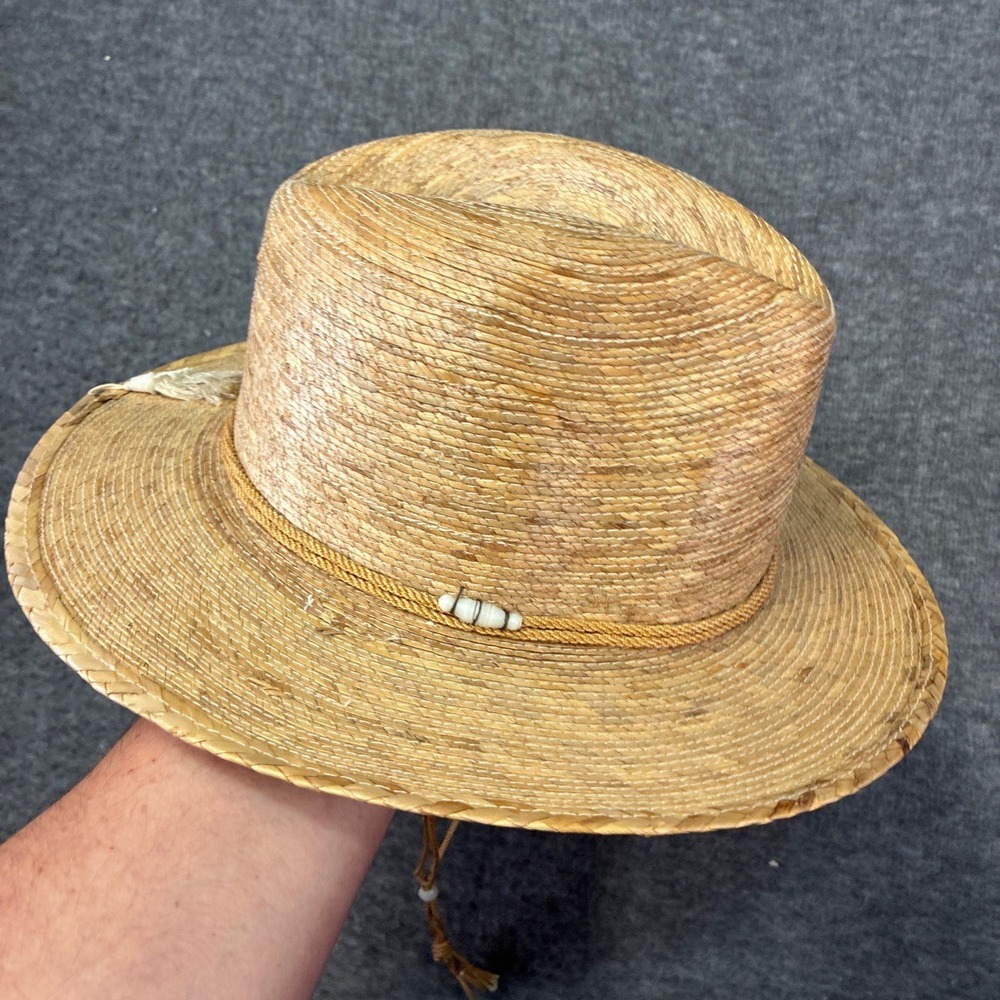 Sahuayo Unisex‎ Size 6 3/4 Straw Hat Cowboy Tan Natural Mexican Western Festival
